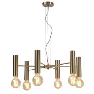 Cannes Multi Large Pendant - / 6 arms - Metal / Ø 70 cm by It's about Romi Gold/Metal
