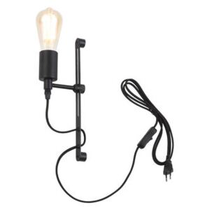Seattle Wall light with plug - / Adjustable height by It's about Romi Black