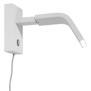 Zurich LED Wall light with plug - / Adjustable reading lamp - Metal by It's about Romi White