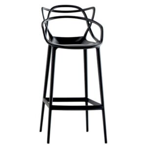 Masters Bar chair - H 75 cm - Polypropylen by Kartell Black