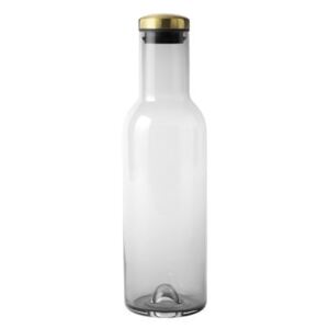 Bottle Carafe - / 1 Litre - Brass stopper by Menu Grey/Gold/Transparent/Metal