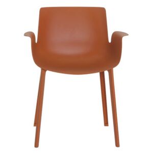 Piuma Armchair - Plastic by Kartell Red/Orange
