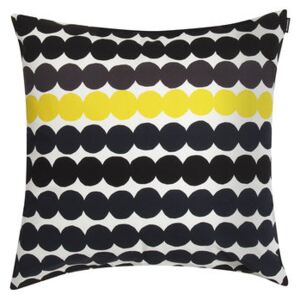 Räsymatto Cushion - / 50 x 50 cm by Marimekko White/Yellow/Black