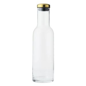 Bottle Carafe - / 1 Litre - Brass stopper by Menu Gold/Transparent/Metal