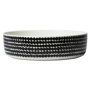 Räsymatto Salad bowl - / 3L - Ø 28 x H 8 cm by Marimekko White/Black