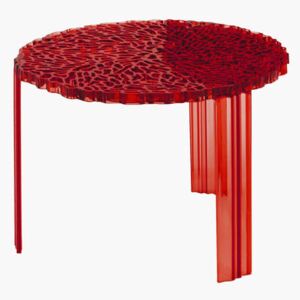 T-Table Medio Coffee table - H 36 cm by Kartell Red