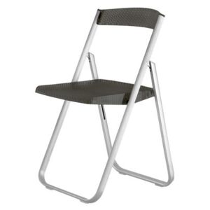 Honeycomb Folding chair - Polycarbonate & metal structure by Kartell Grey
