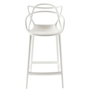 Masters Bar chair - H 65 cm - Polypropylen by Kartell White