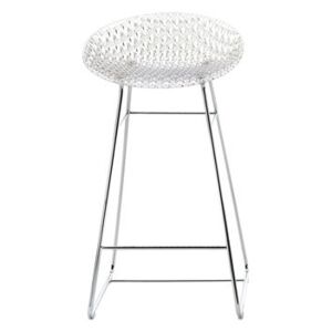 Smatrik High stool - / Indoor - H 65 cm by Kartell Transparent