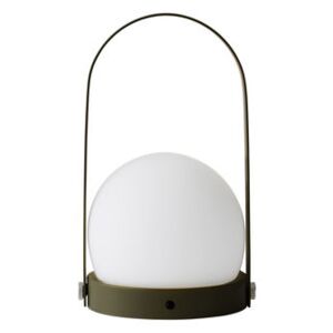 Carrie LED Wireless lamp - / Recharges via USB - Metal & glass by Menu Green