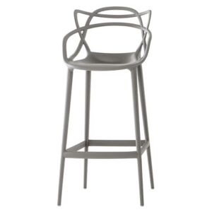 Masters Bar chair - H 75 cm - Polypropylen by Kartell Grey