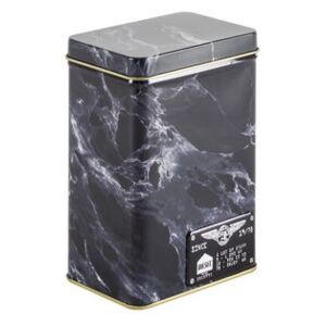 Alumarble Small Box - / Marble effect metal by Diesel living with Seletti Black
