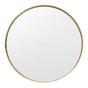 Darkly Small Wall mirror - / Metal - Ø 20 cm by Menu Gold/Metal