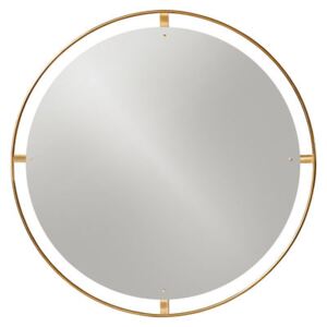 Nimbu Wall mirror - / Ø 110 cm - Brass by Menu Gold/Metal