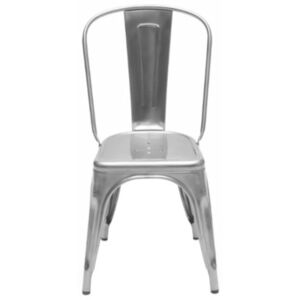 A Chair - Inox - Outdoor by Tolix Grey/Silver/Metal