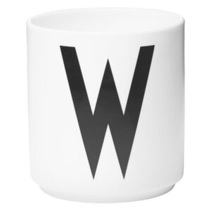 A-Z Mug - Porcelain - W by Design Letters White