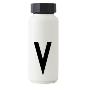 A-Z Insulated bottle - / 500 ml - Letter V by Design Letters White