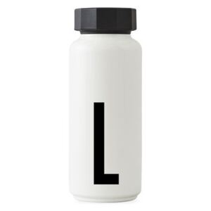 A-Z Insulated bottle - / 500 ml - Letter L by Design Letters White