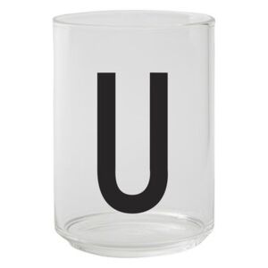 A-Z Glass - / Borosilicate glass - Letter U by Design Letters Transparent