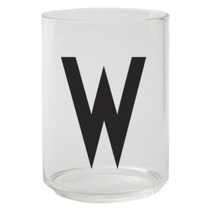 A-Z Glass - / Borosilicate glass - Letter W by Design Letters Transparent
