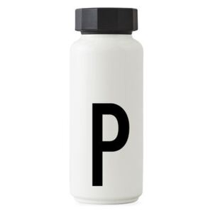 A-Z Insulated bottle - / 500 ml - Letter P by Design Letters White