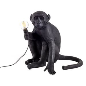 Monkey Sitting Table lamp - / Outdoor - H 32 cm by Seletti Black