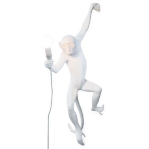 Monkey Hanging Wall light with plug - / Indoor - H 76.5 cm by Seletti White