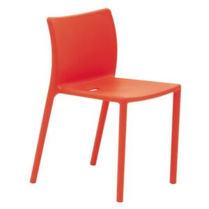 Air-chair Stacking chair - Polypropylene by Magis Orange