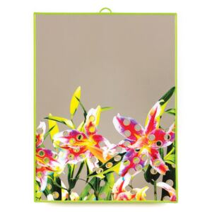 Toiletpaper Mirror - / Flowers with holes - Large H 40 cm by Seletti Multicoloured