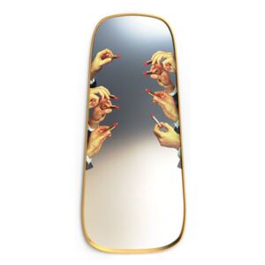 Toiletpaper Mirror - / Lipsticks - 62 x 140 cm by Seletti Multicoloured/Gold/Mirror