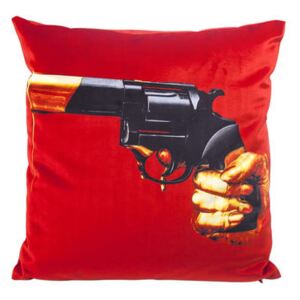 Toiletpaper Cushion - / Revolver - 50 x 50 cm by Seletti Red/Multicoloured