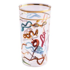 Toiletpaper - Snakes Glass by Seletti Multicoloured