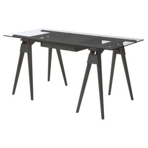 Arco Desk - / Glass and wood - 150 x 75 cm by Design House Stockholm Black