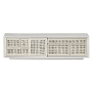 Air Dresser - / TV unit - Rattan cane-work - L 180 x H 50 cm by Design House Stockholm White/Natural wood