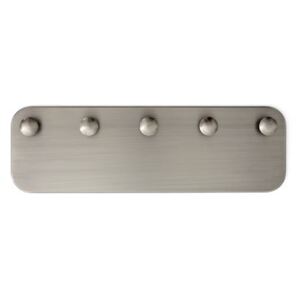 SC47 Wall coat rack - / Steel - L 54 x H 17 cm by &tradition Silver/Metal