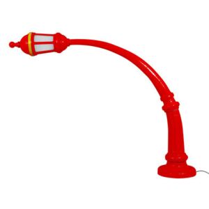 Street Lamp Indoor Floor lamp - / Resin - L 242 x H 190 cm by Seletti Red