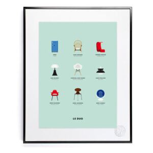 Le Duo - Design Poster - 40 x 50 cm by Image Republic Multicoloured