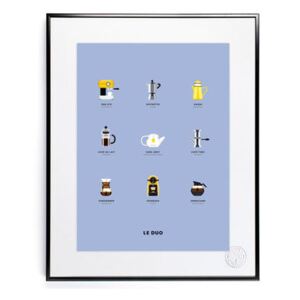 Le Duo - Café Poster - 40 x 50 cm by Image Republic Multicoloured