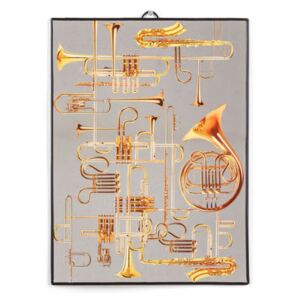 Toiletpaper Mirror - / Trumpets - Large H 40 cm by Seletti Multicoloured