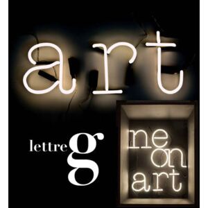 Neon Art Wall light with plug - Letter G by Seletti White