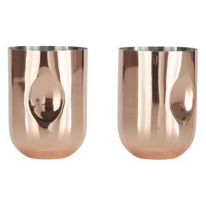 Plum Moscow Mule Glass - Set of 2 by Tom Dixon Copper