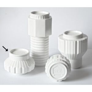 Machine Collection Box - / Ø 16 x H 13,5 cm by Diesel living with Seletti White