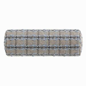 Garden Layers Cushion - / Small roll - Handwoven by Gan Blue/Grey