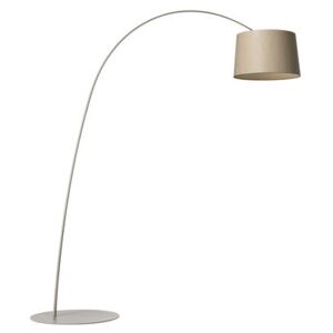 Twiggy Wood LED Floor lamp - / Bleached maple - H 195 to 215 cm by Foscarini Natural wood