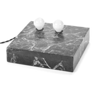 Essentials n°2 Table lamp - / Wall light - Marble - 25 x 25 cm by Serax Black