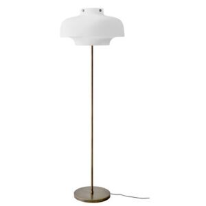 Copenhague SC14 Floor lamp - / Ø 50 cm - H 150 cm - Verre by &tradition White/Brown/Metal