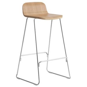 Just High stool - Backrest / H 75 cm by Normann Copenhagen Natural wood