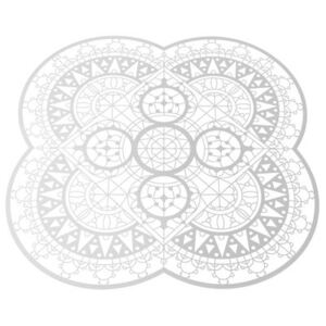 Petal Italic Lace Tablemat - / 33 x 33 cm - Trivet by Driade Kosmo White