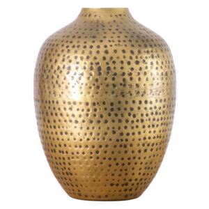 Melina Hammered Finish Brass Vase