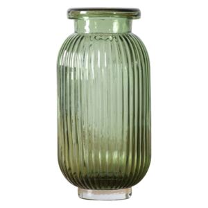 Acel Green Glass Vase, Small